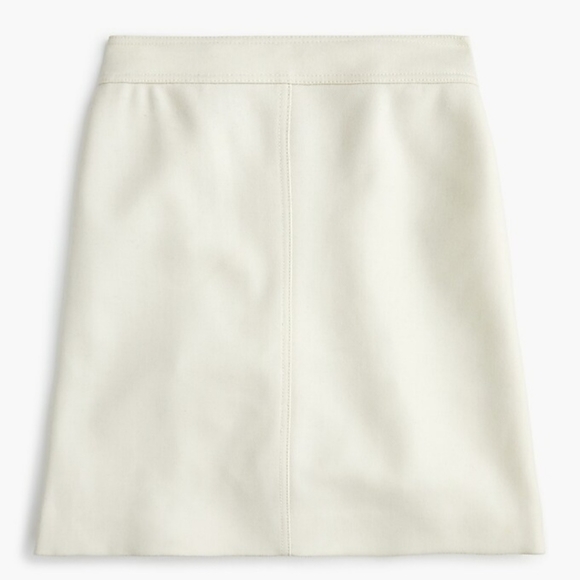 J Crew Princess Mini Skirt in Double-Serge 100% Wool - Picture 1 of 4